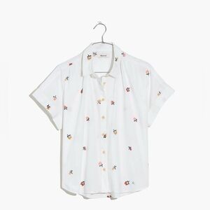 Madewell Cross Stitch Floral Button Down Size XS (Oversized could def fit S)